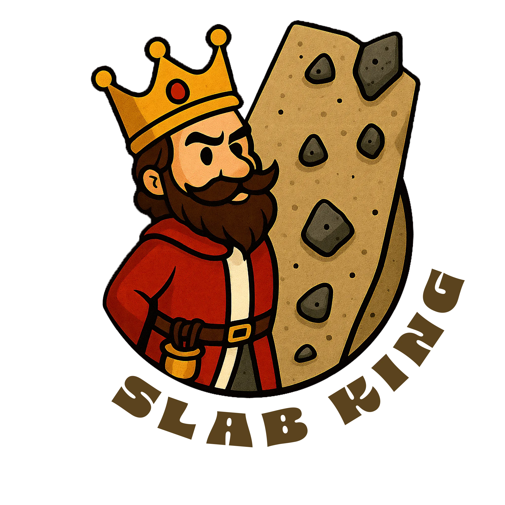 Slab King climbing tee by DynoDoge